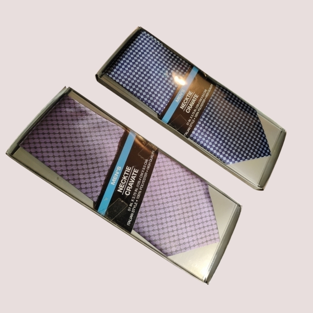 (Lot of 2)Vintage Italian Style High Quality Men's Neckties. C277​​​​​​ - Picture 2 of 6